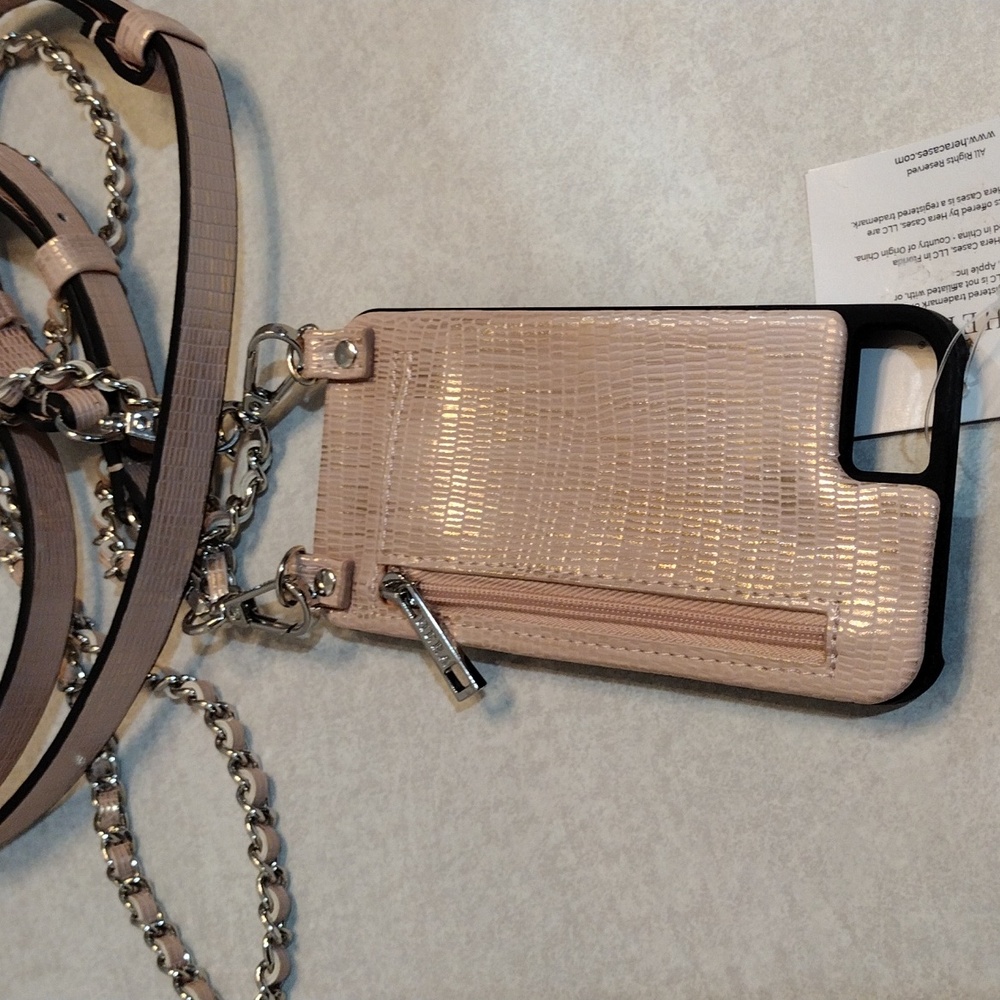 Hera iPhone case with crossbody straps.